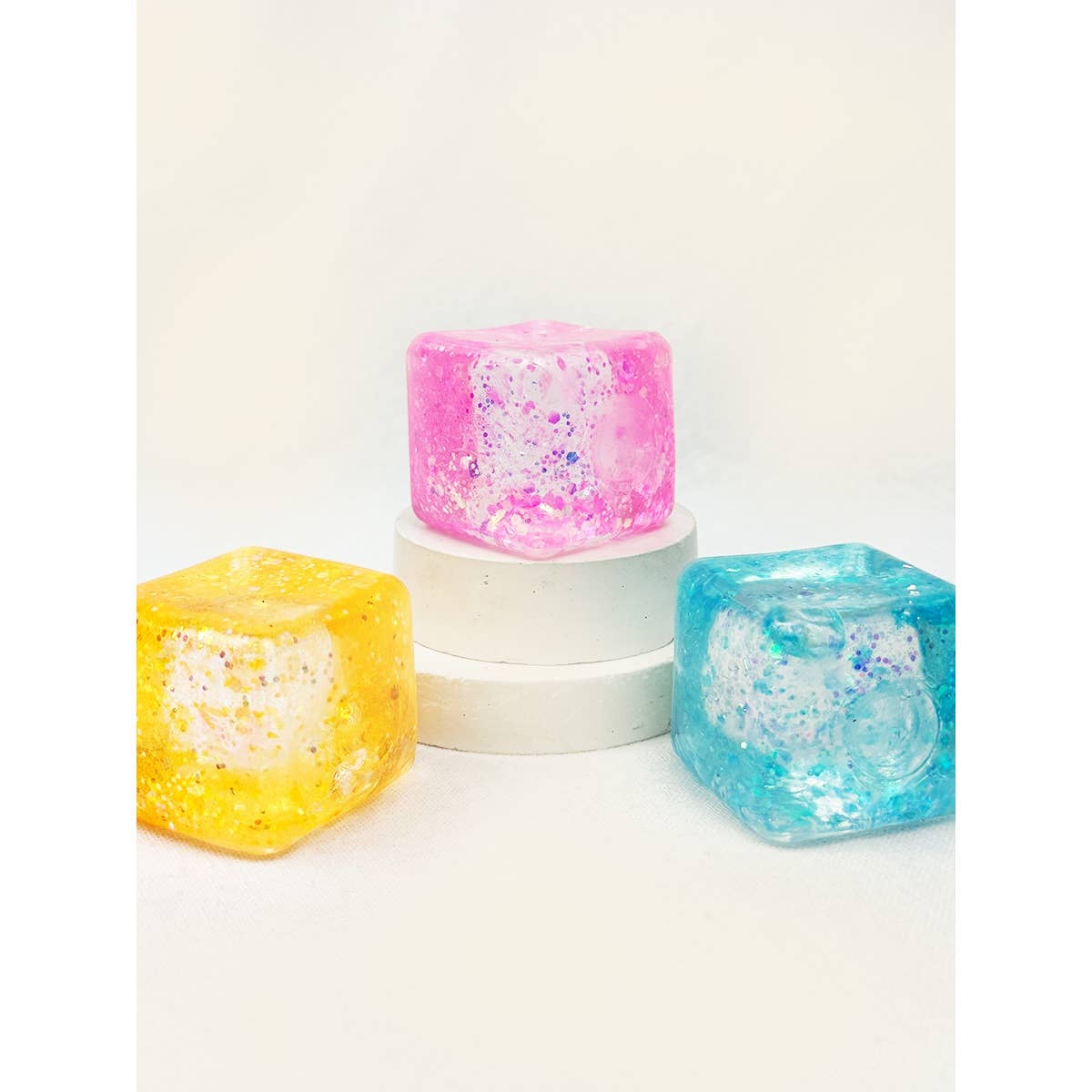 Glitter Ice Cube Squishy