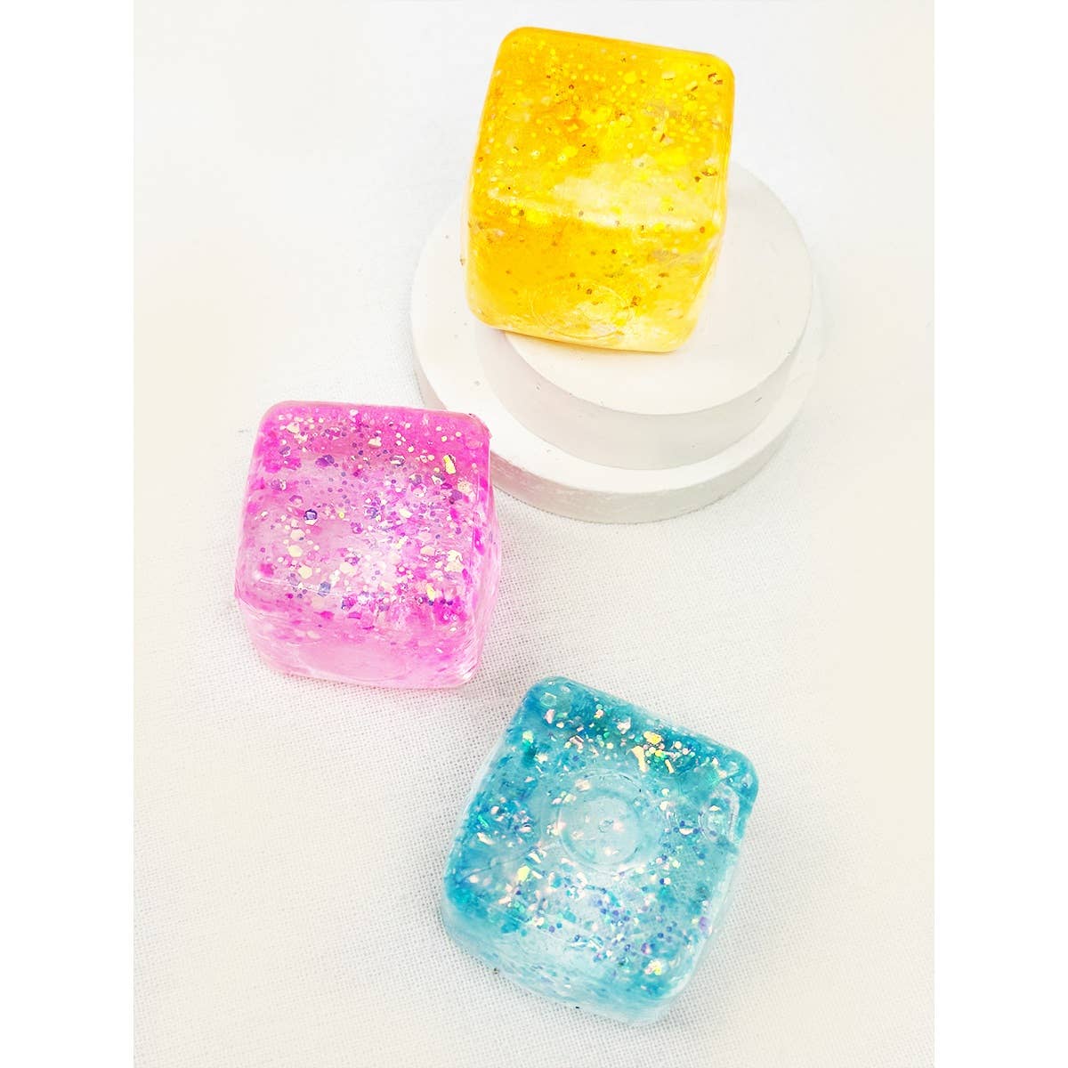 Glitter Ice Cube Squishy