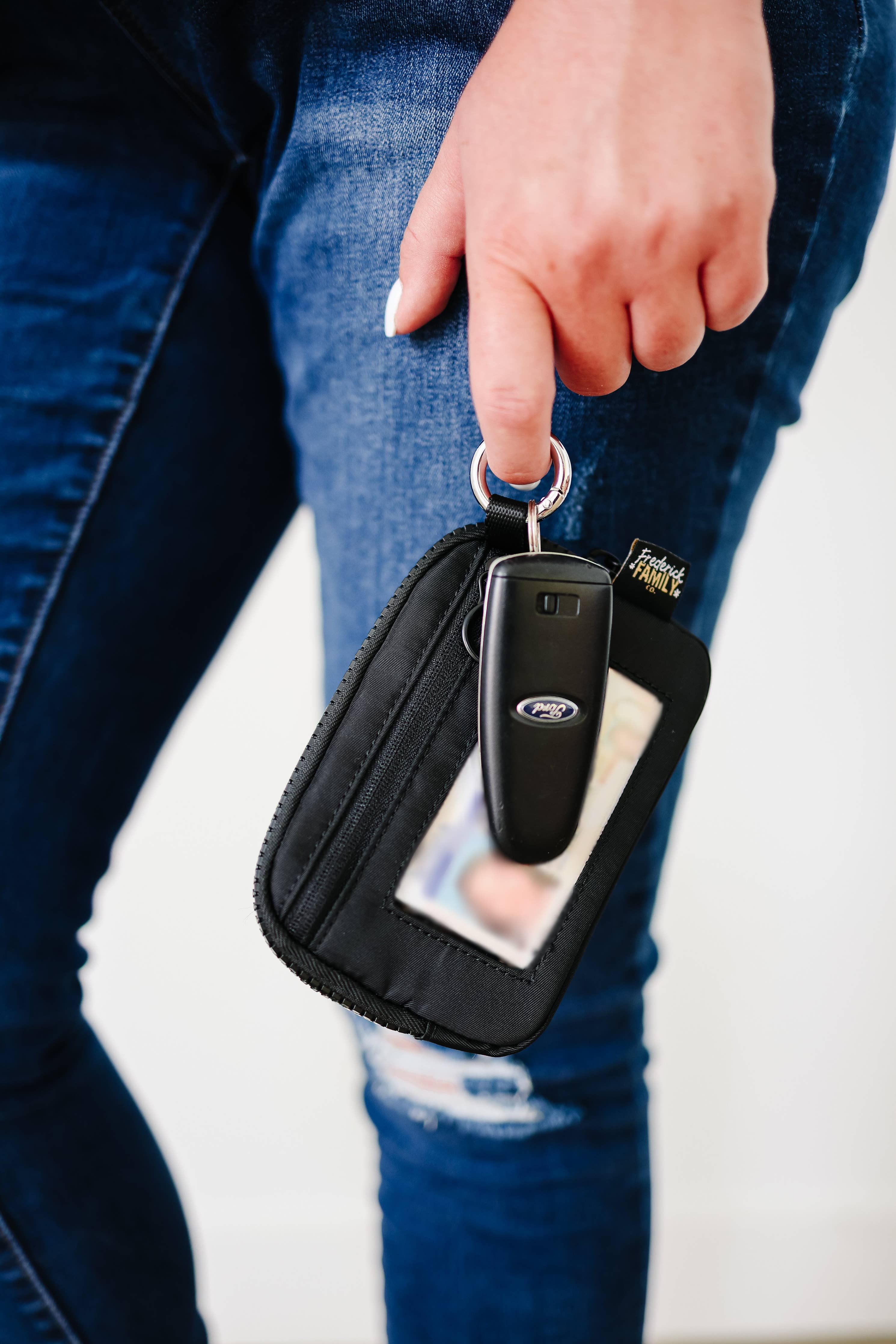 Black Compact Card Holder