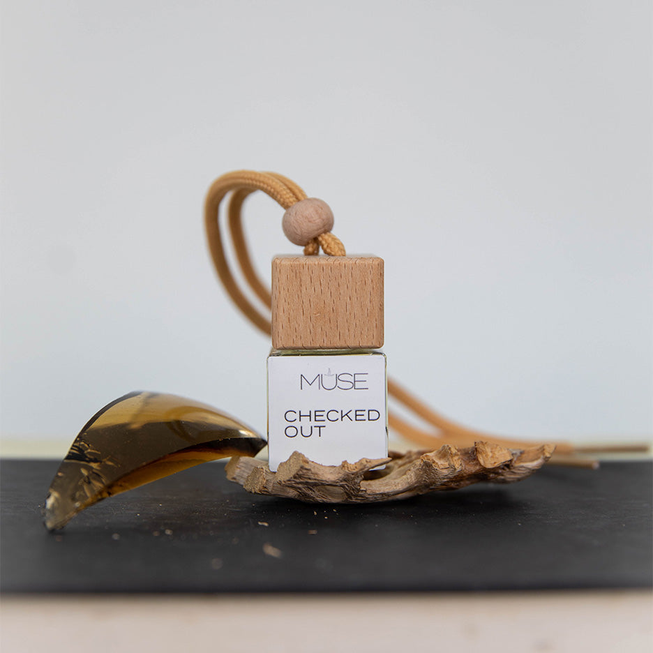 Checked Out - Hanging Car Freshener