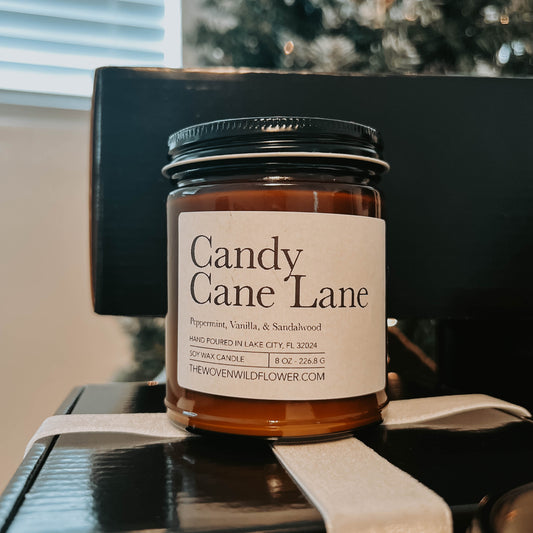 Candy Cane Lane - 8 oz Candle