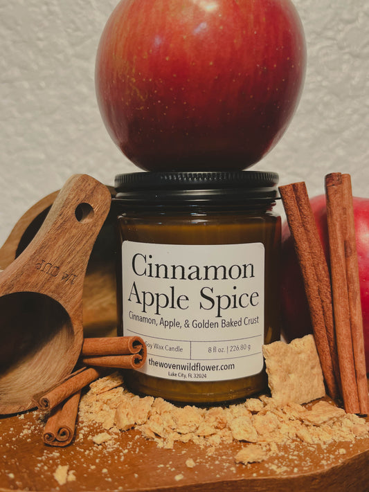 Cinnamon Apple Spice - 8 oz Candle