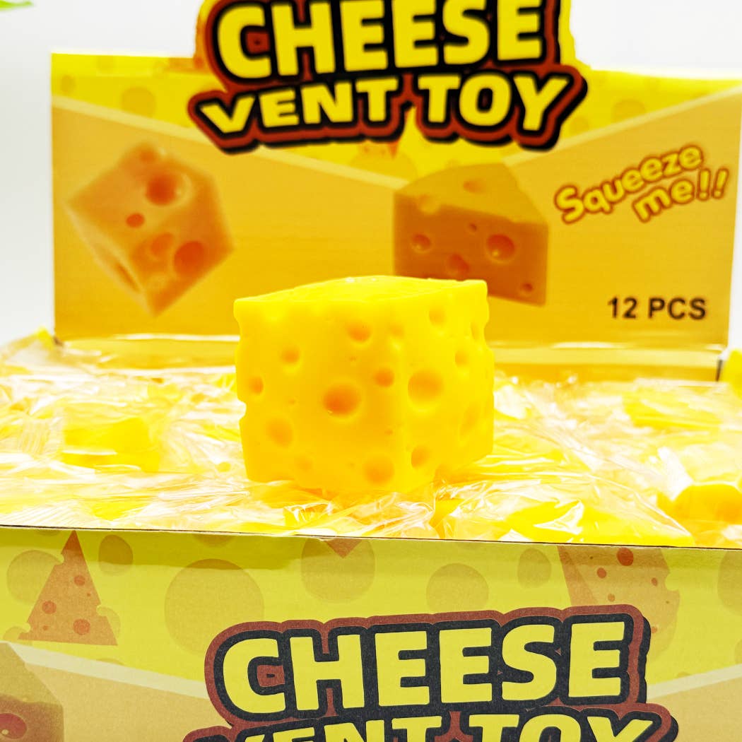 Cube Shape Cheese Squishy Toy: YELLOW / ONE SIZE(12)