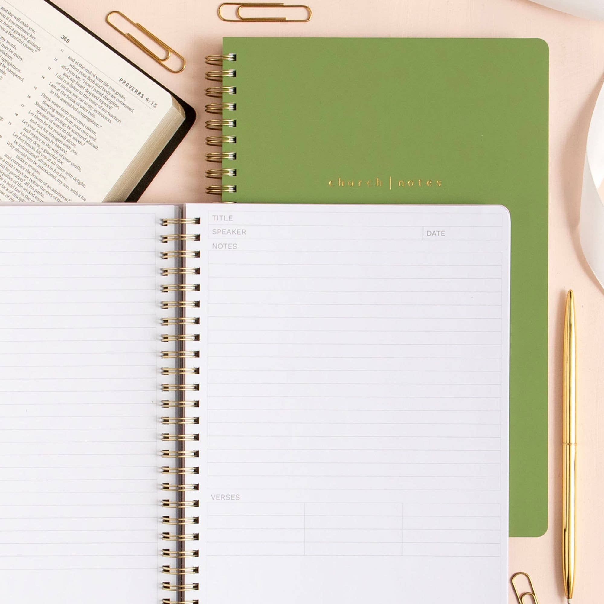 Olive Church Notes Bible Reference Notebook with Maps