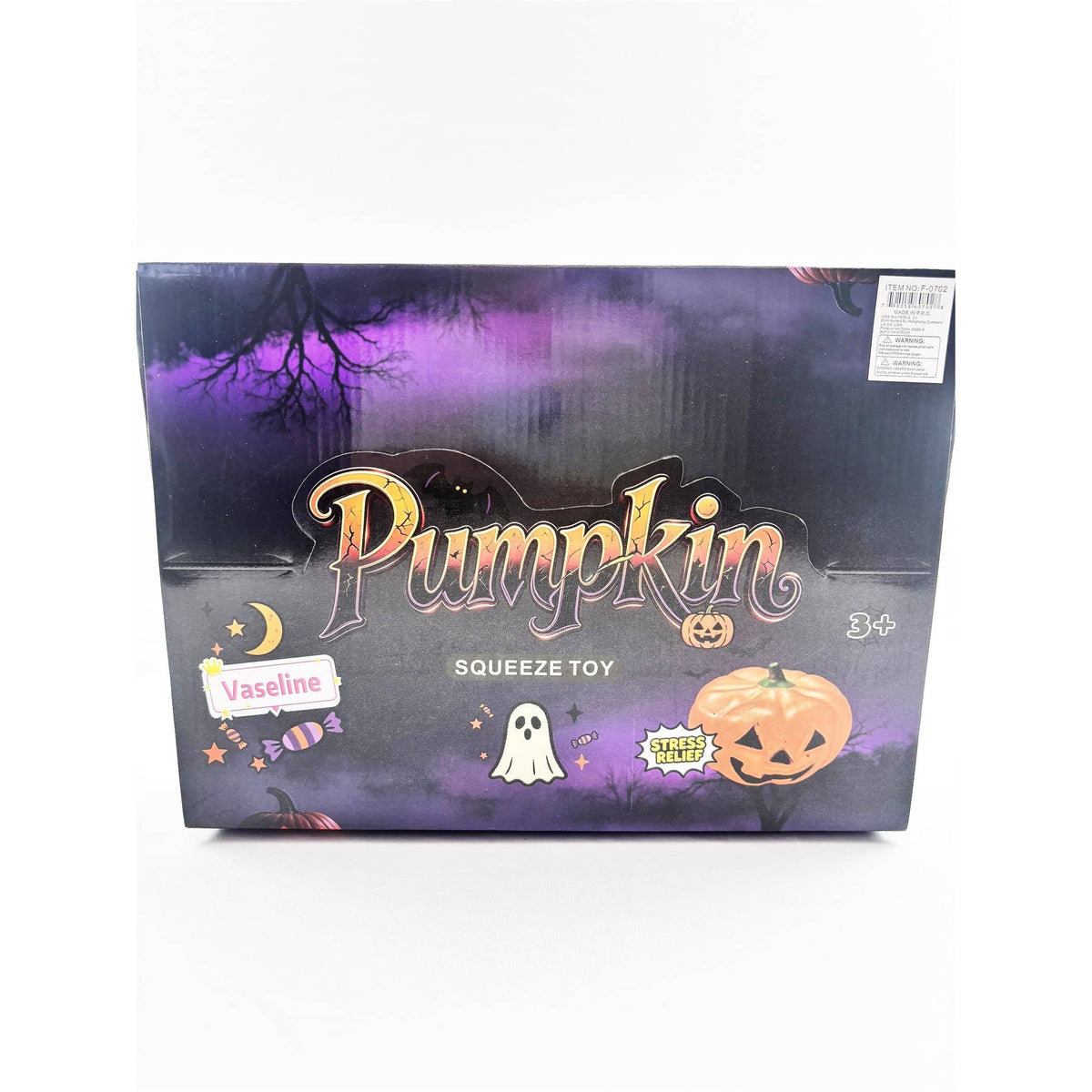 Vaseline Halloween Jack-o-Lantern Pumpkin Squishy Toy: PUMPKIN / ONE(12)