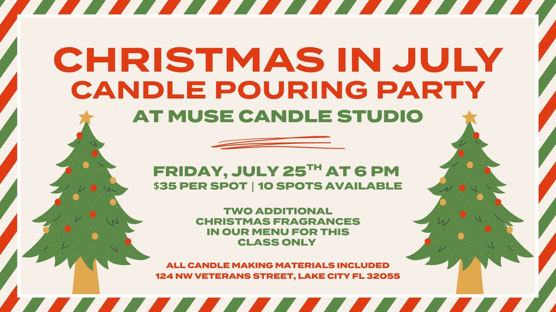Christmas in July Pouring Party