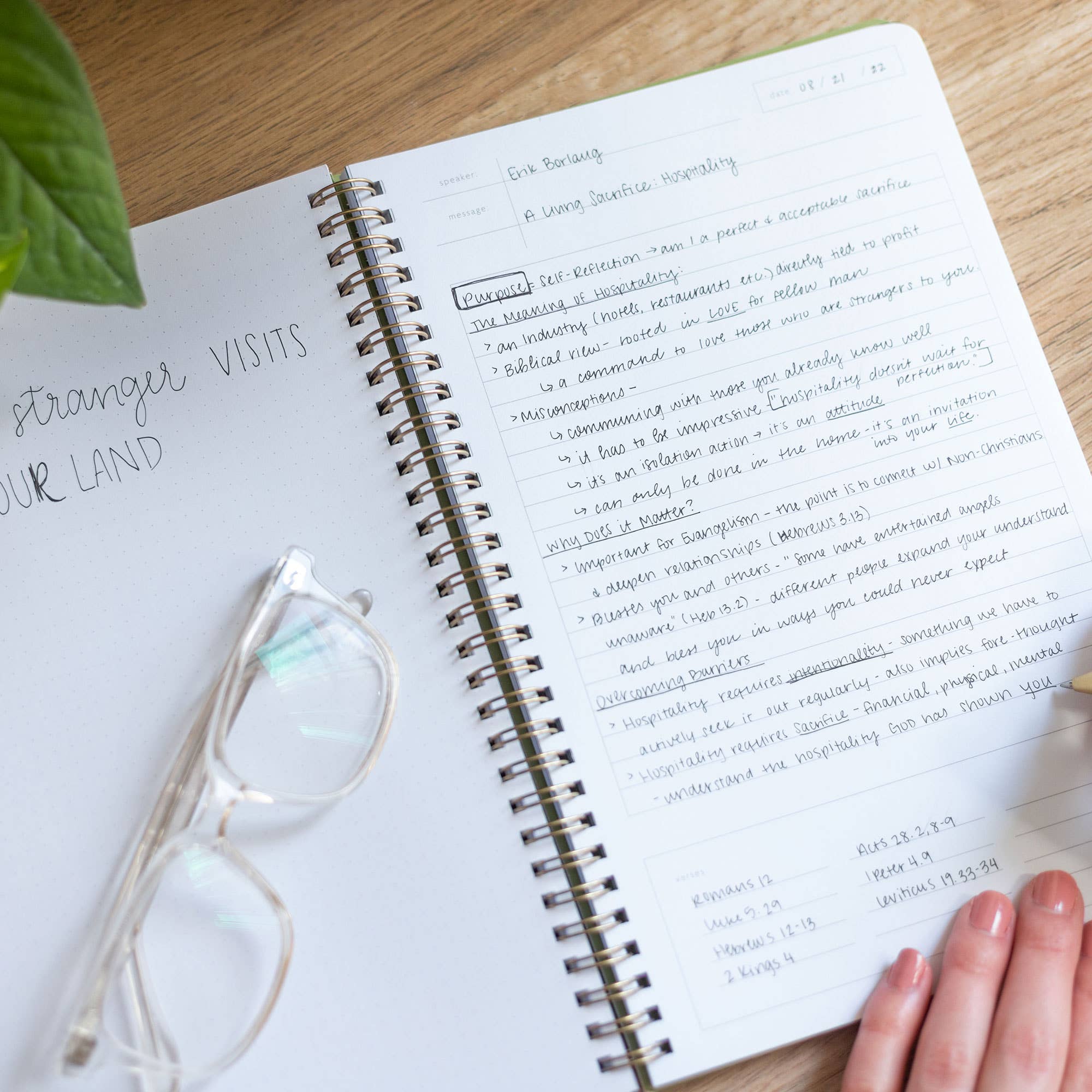 Navy Church Notes Bible Study Notebook