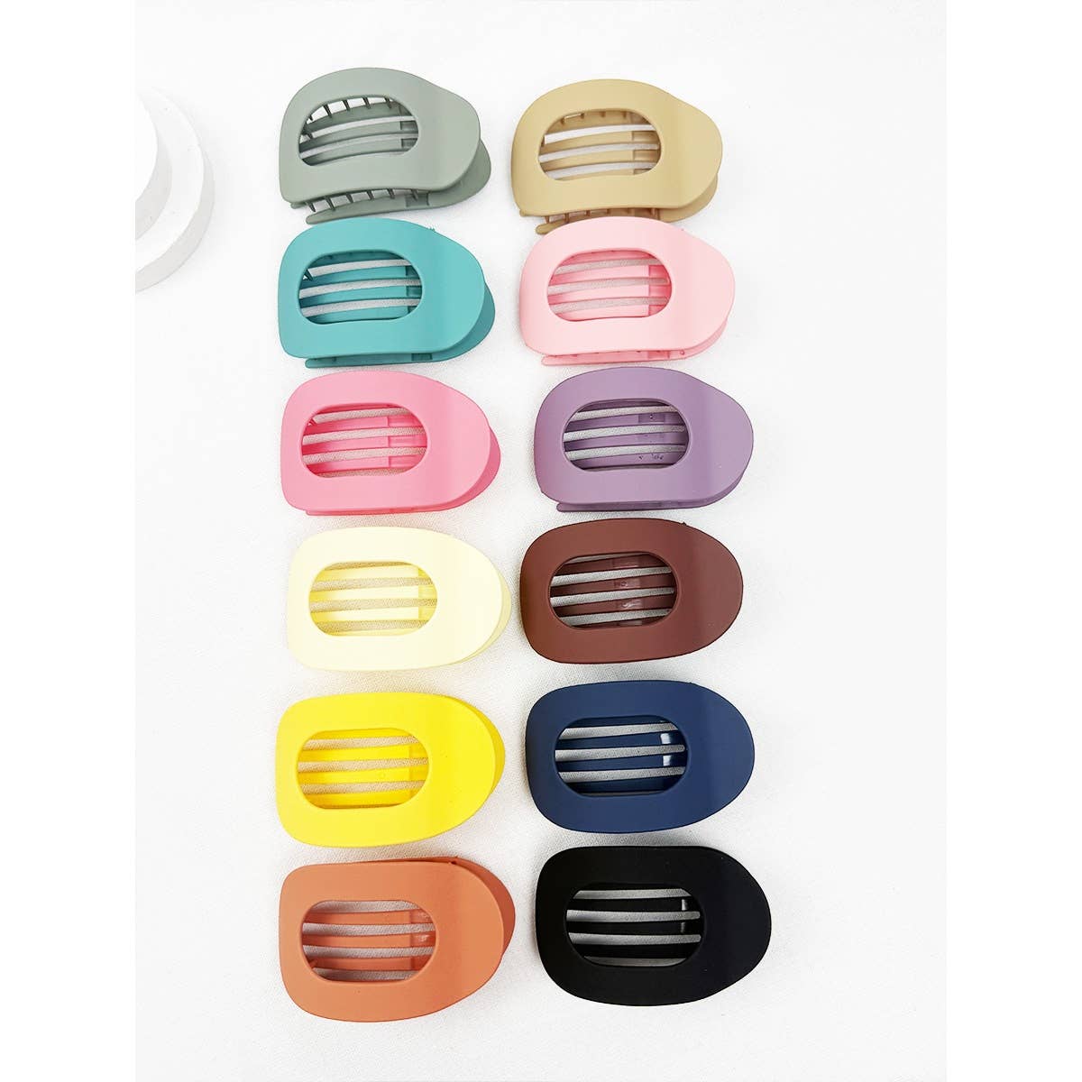 Oval Shape Flat Hair Claw