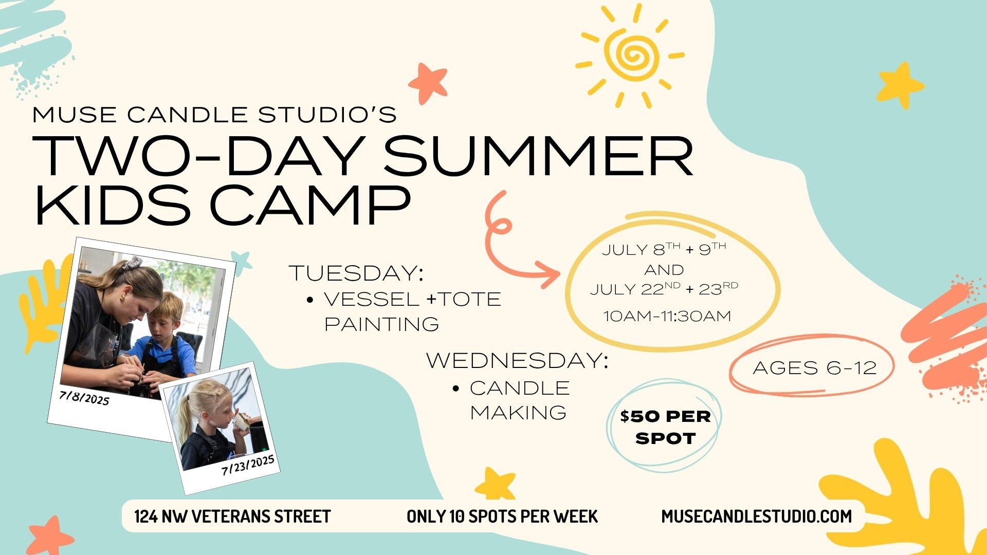 MUSE Summer Kids Camp ☀️🖌️🕯️