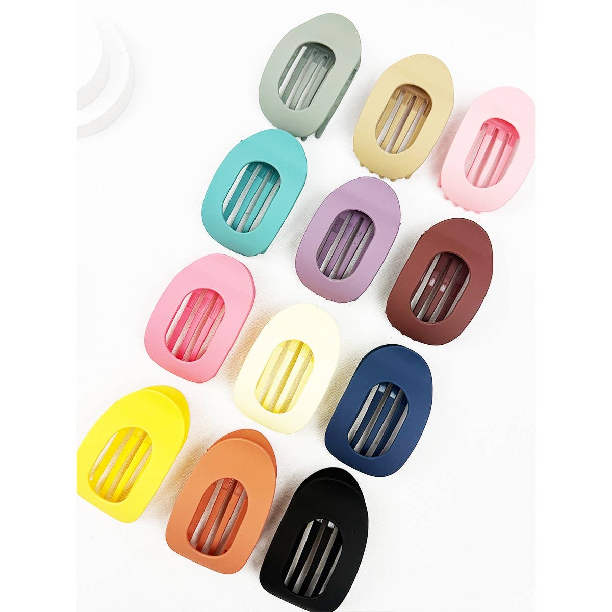 Oval Shape Flat Hair Claw