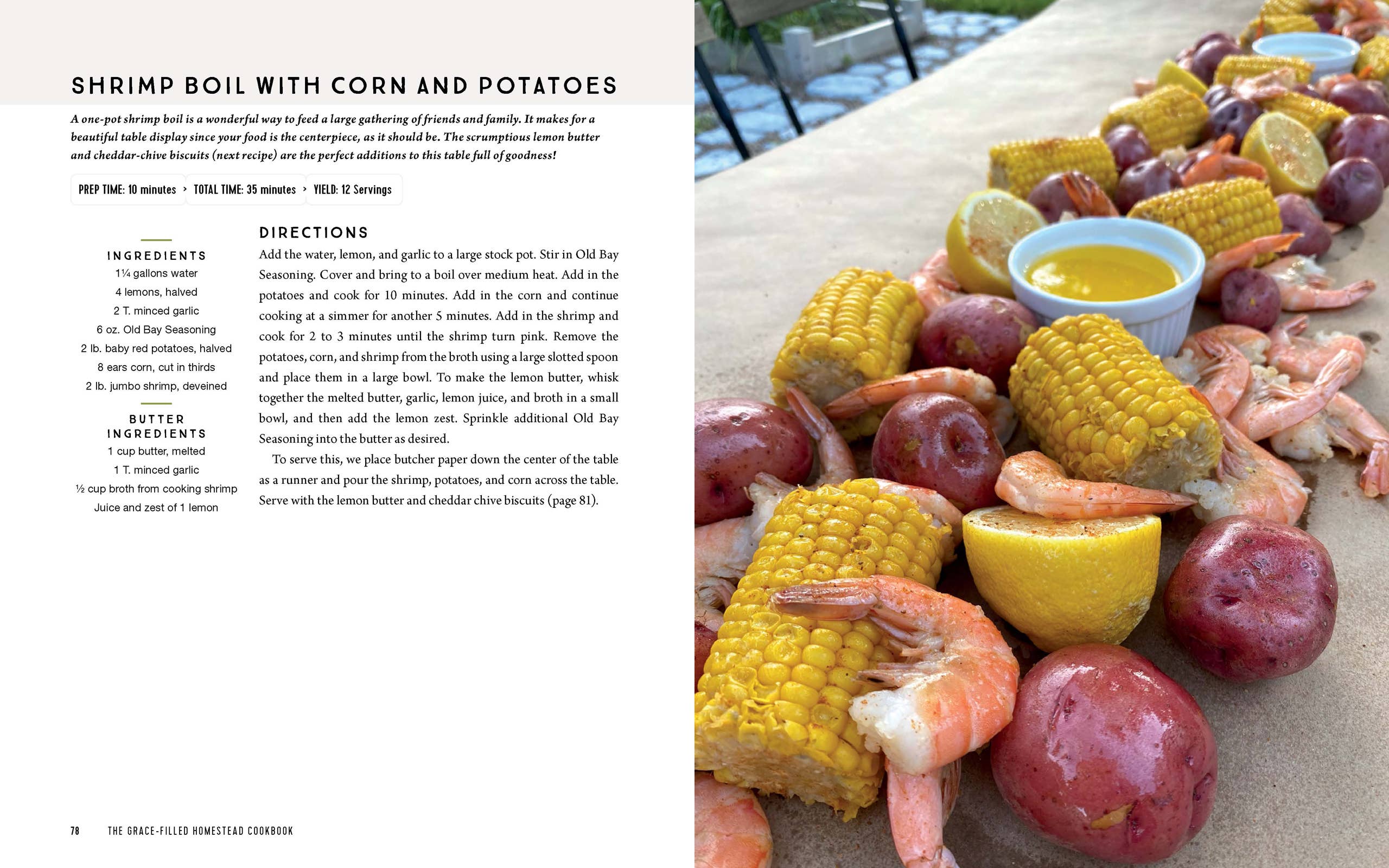 The Grace-Filled Homestead Cookbook: Paperback