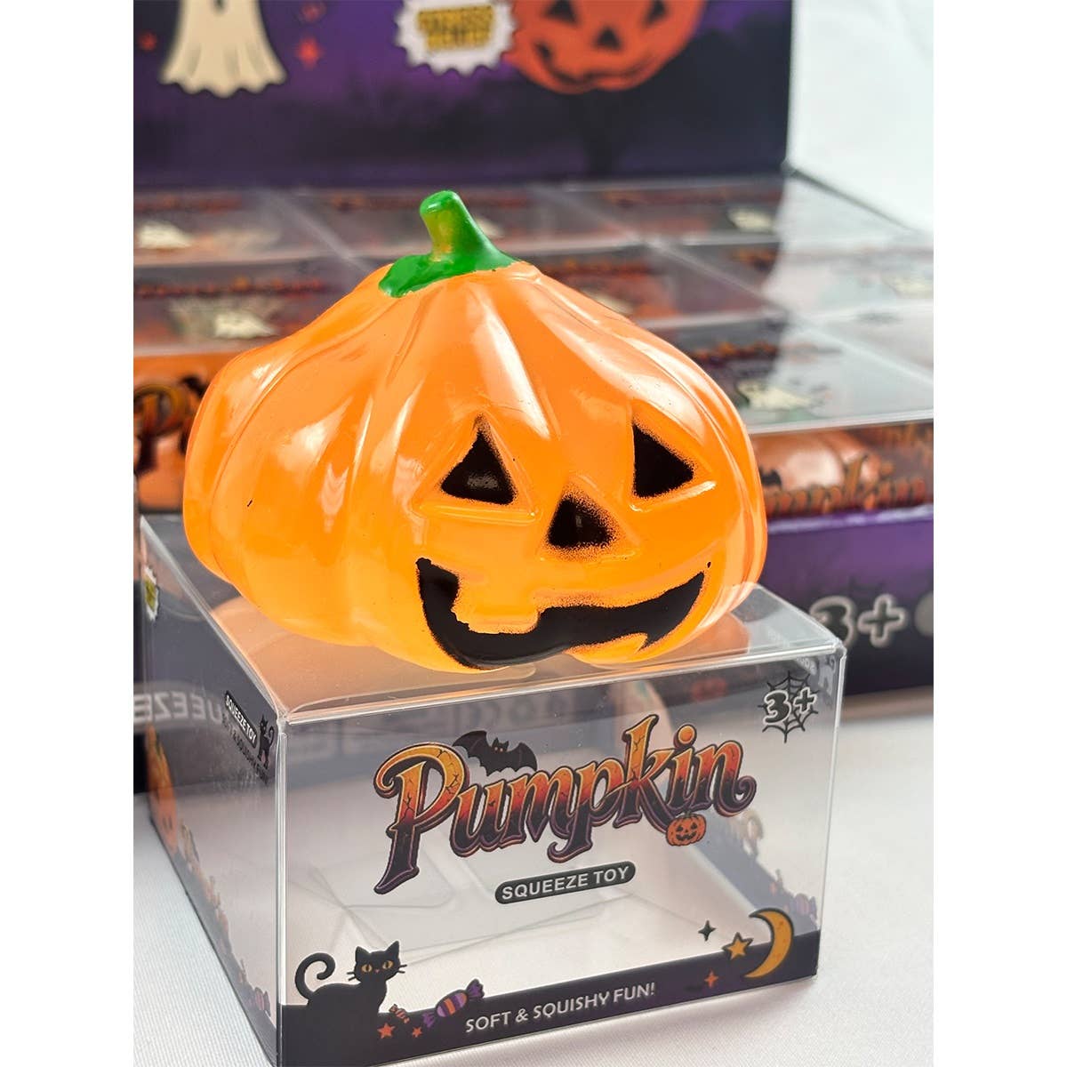 Vaseline Halloween Jack-o-Lantern Pumpkin Squishy Toy: PUMPKIN / ONE(12)