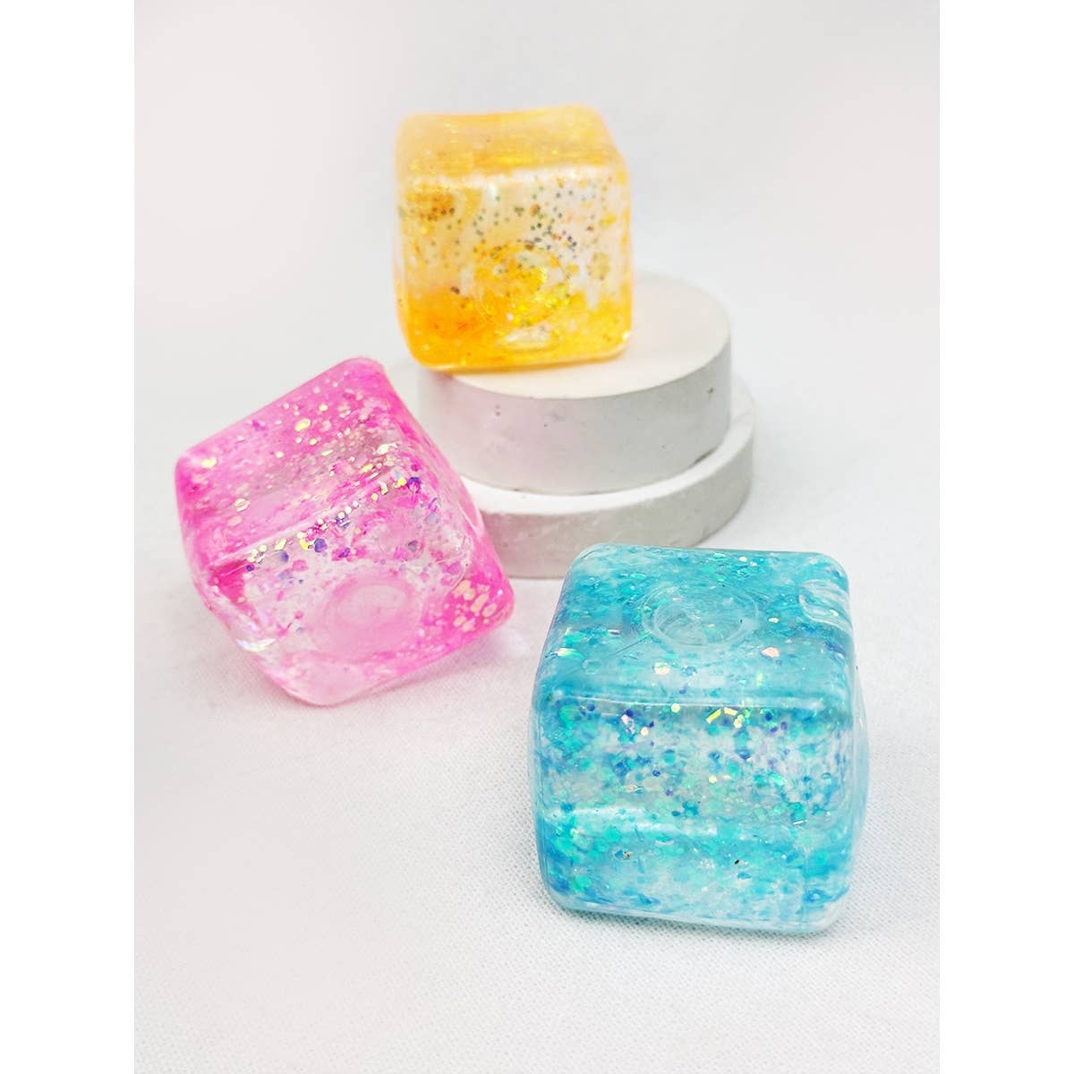 Glitter Ice Cube Squishy