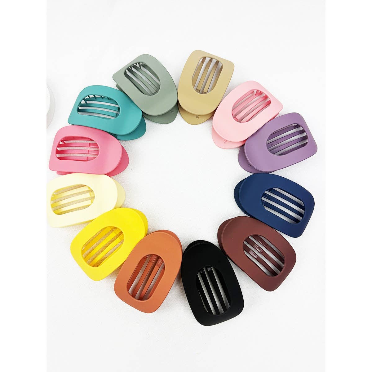 Oval Shape Flat Hair Claw