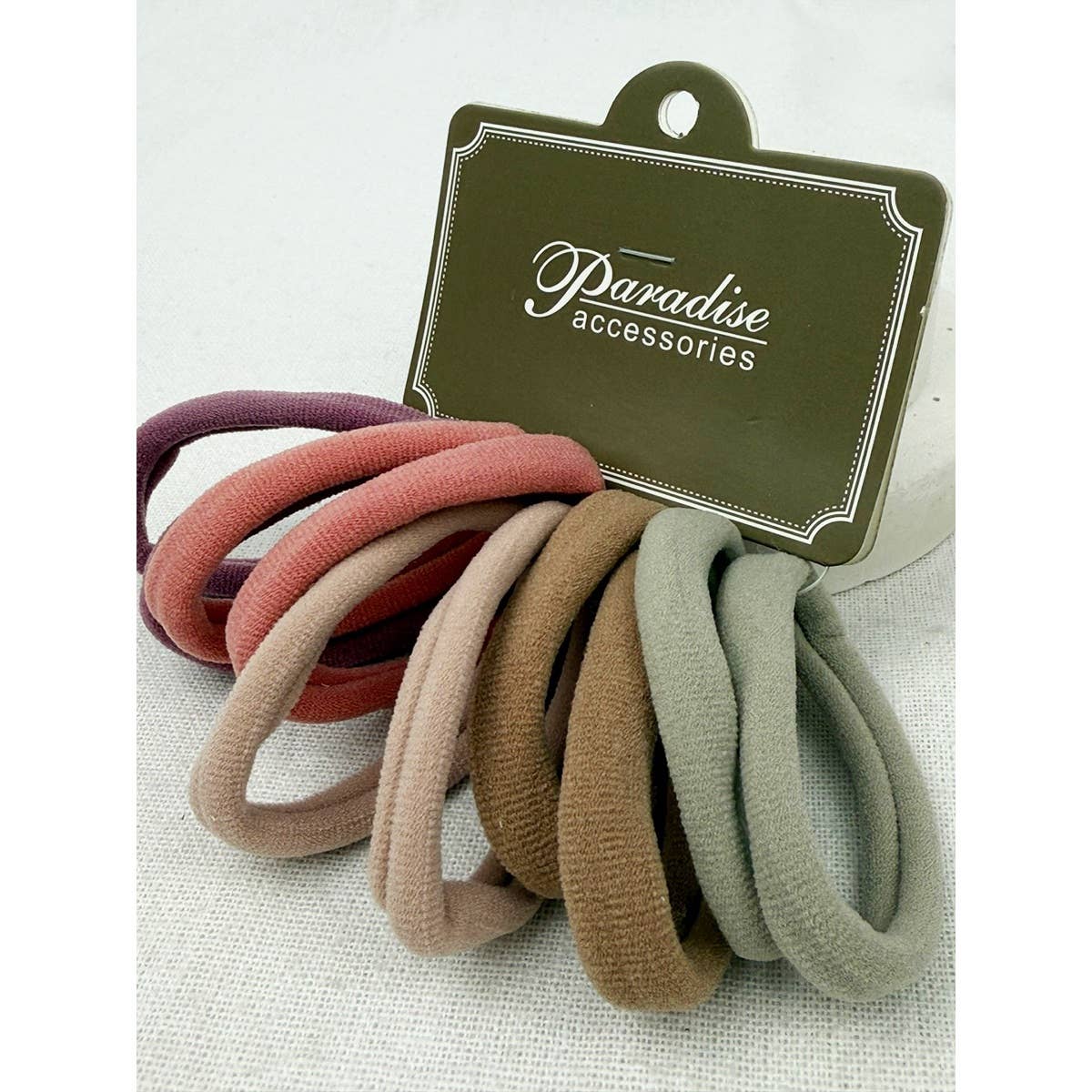 Dusty Color Shades Multicolor Elastic Hair Tie Se