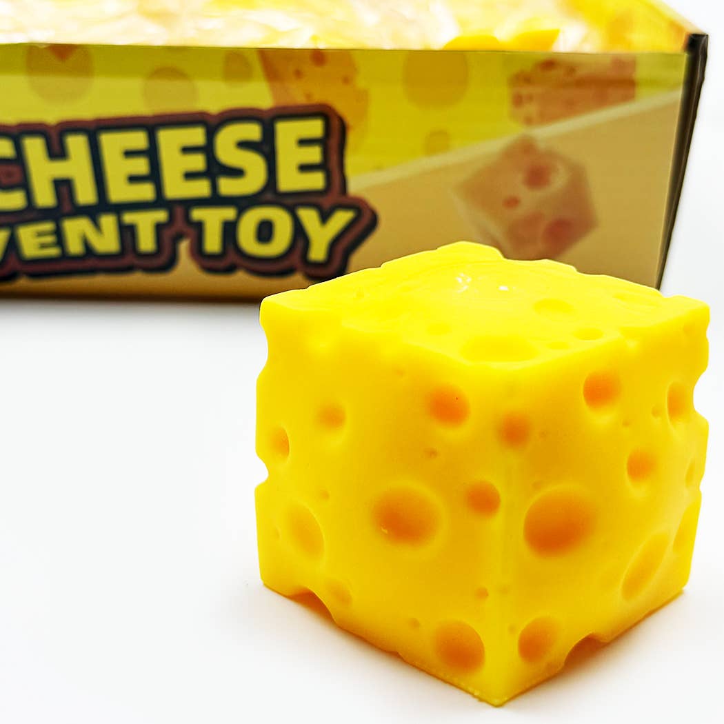 Cube Shape Cheese Squishy Toy: YELLOW / ONE SIZE(12)