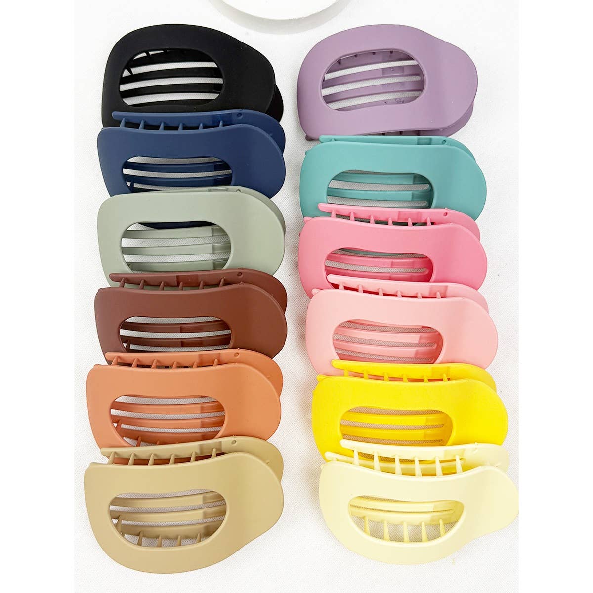 Oval Shape Flat Hair Claw