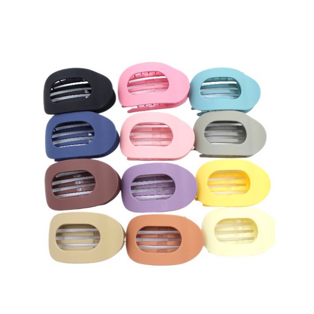 Oval Shape Flat Hair Claw