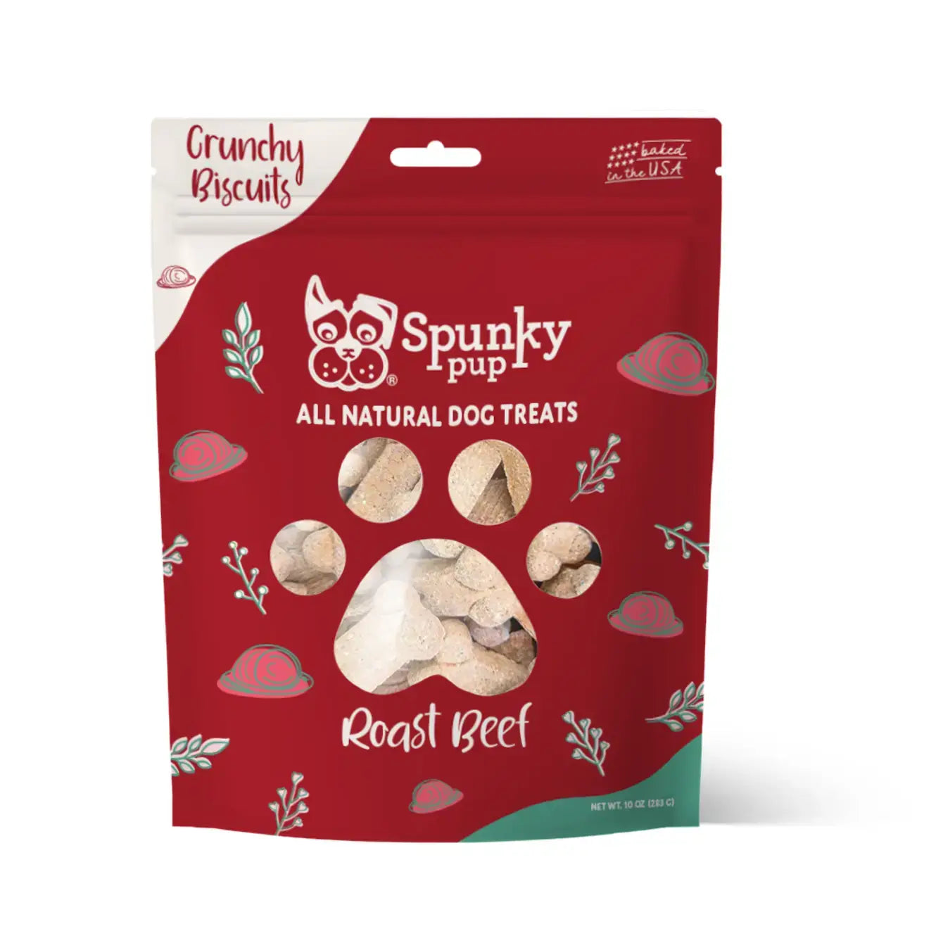 All Natural Crunchy Biscuits Treats: Roast Beef