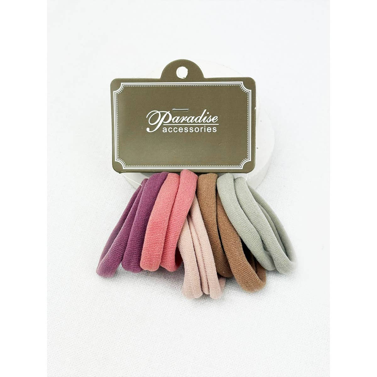 Dusty Color Shades Multicolor Elastic Hair Tie Se