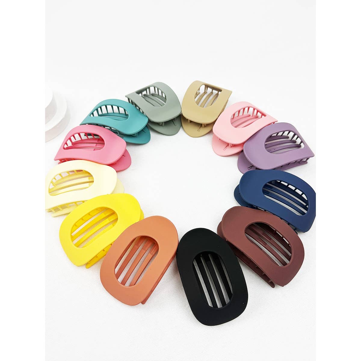 Oval Shape Flat Hair Claw