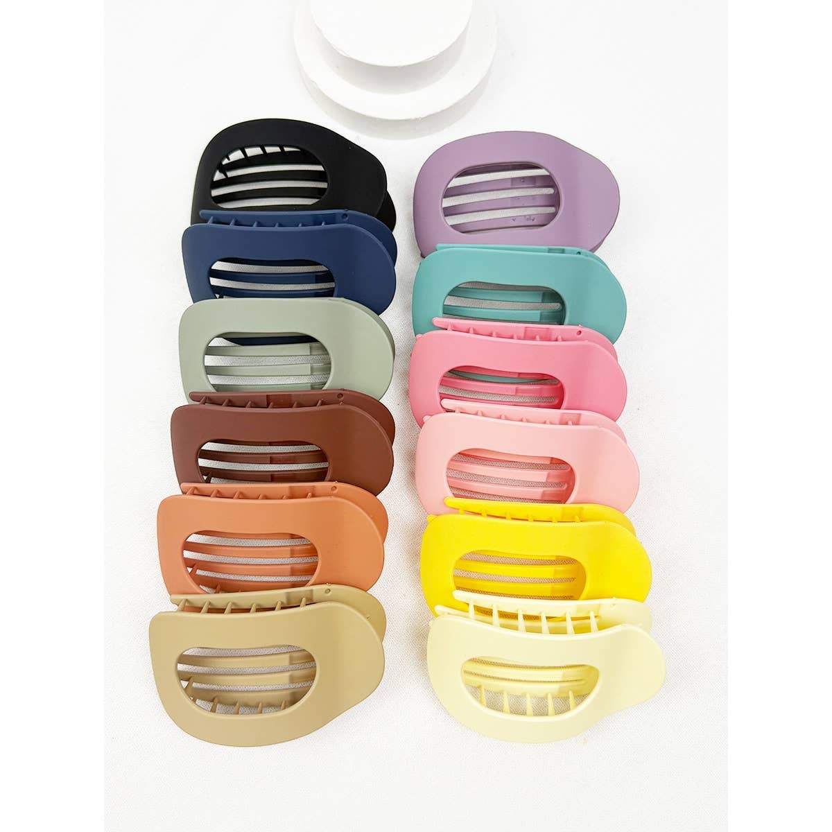 Oval Shape Flat Hair Claw